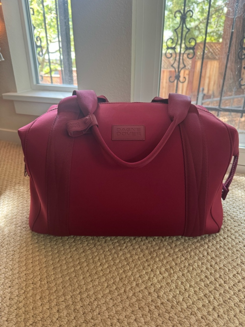Dagne Dover Large Landon Weekender Duffel in Spice